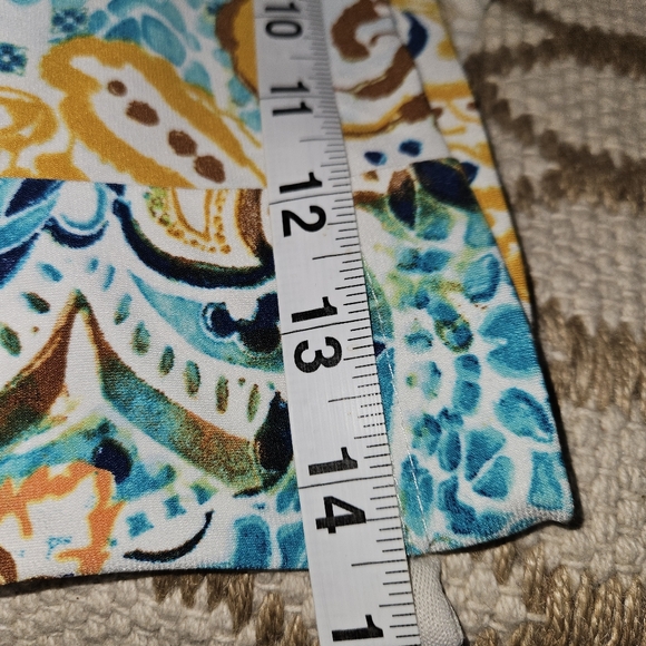 Chico's Size 3 Extra Large XL Palazzo Pants Multicolor Art To Wear Wide Leg - Picture 14 of 15